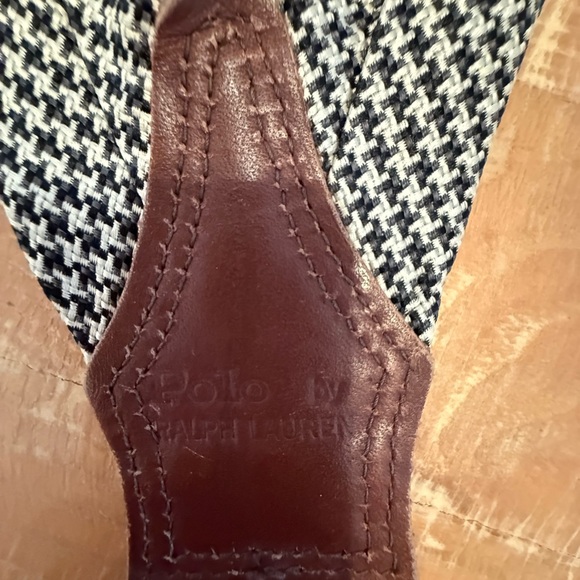 Polo by Ralph Lauren Black and Brown and Green Suspenders Classic. vintage. - Picture 3 of 8